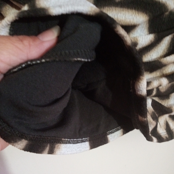 Alfani tribal scoop neck gathered and ruched Short sleeve top women's size large - Picture 5 of 7